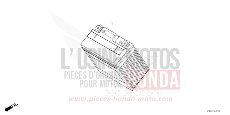 BATTERIE de Forza 125 PEARL NIGHTSTAR BLACK (NHA84) 2026